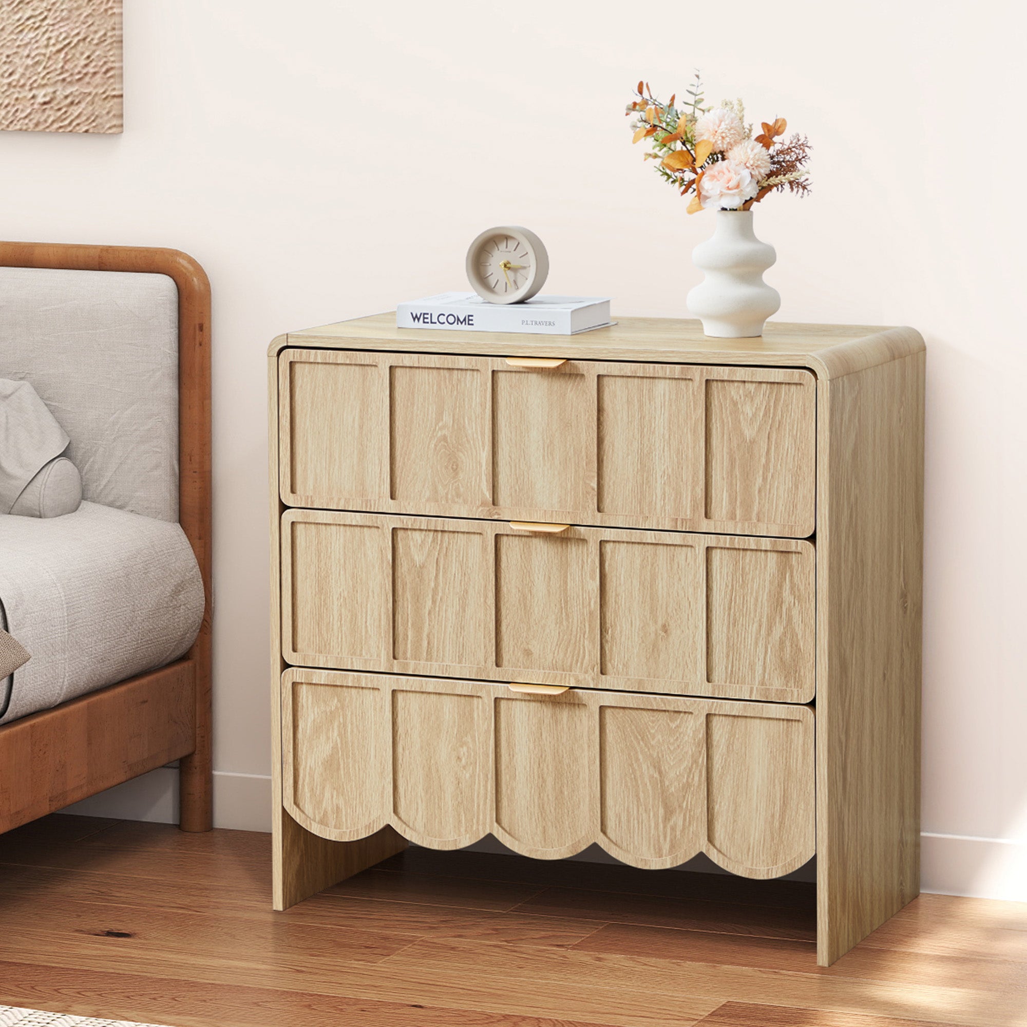 Weselon 3 Drawer Dresser for Bedroom