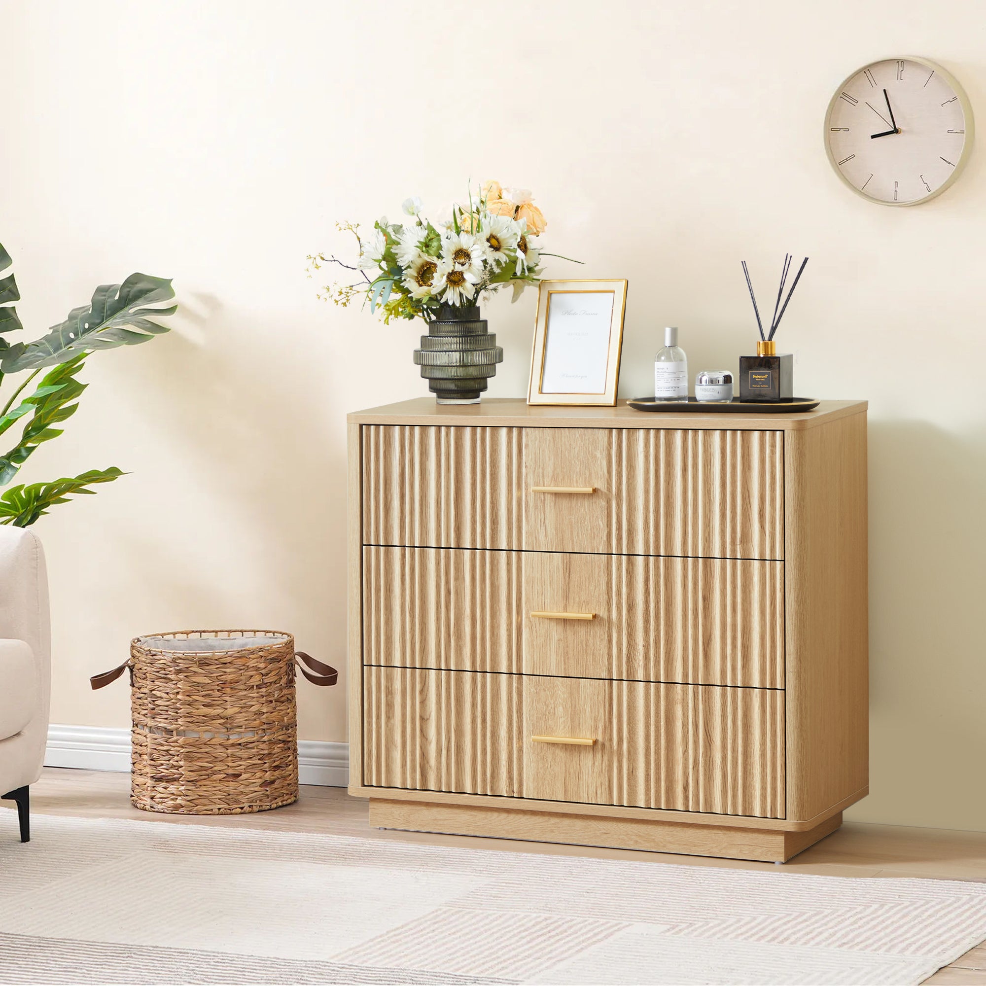 Weselon 3 Drawer Dresser for Bedroom